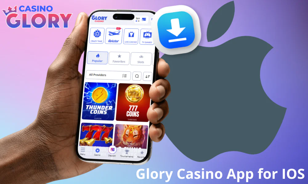 Get the full Glory Casino experience on your Apple device.